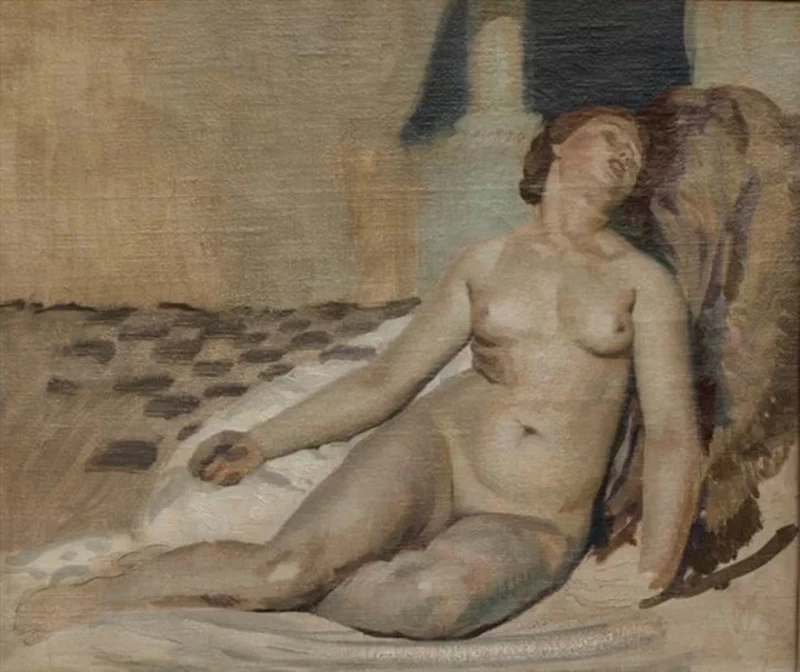 Donna nuda distesa (studio preparatorio), 1928